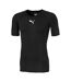 Haut Thermique Manches Courtes Liga Homme Noir Puma-1