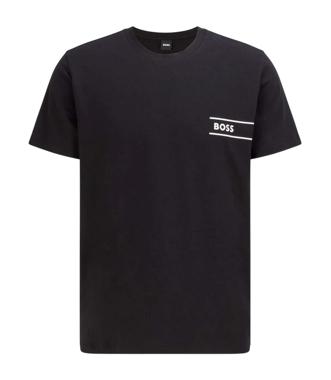 T-shirt Motif/style Logo Hbw Homme Noir Boss-1