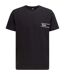 T-shirt Motif/style Logo Hbw Homme Noir Boss-1