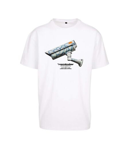 T-shirt Cctv Homme Blanc Mister Tee