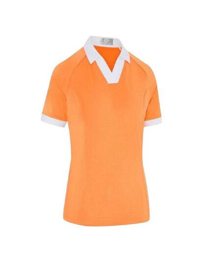 Womens/ladies Vplack Regular Polo Shirt Papaya Callaway