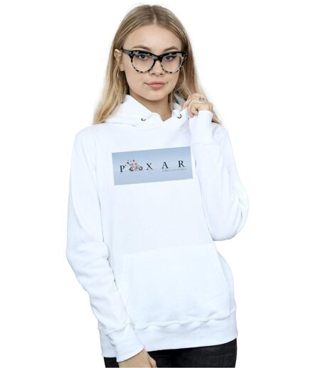 Disney Womens/Ladies Toy Story 4 Duke Caboom Pixar Studios Logo Hoodie (Blanc) - UTBI15275