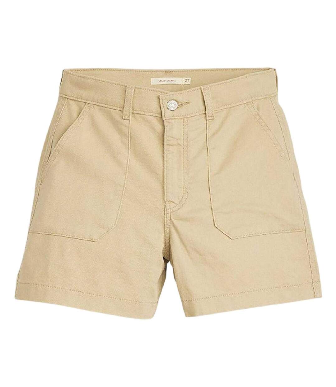 Short Femme Beige Foncé Levis-2