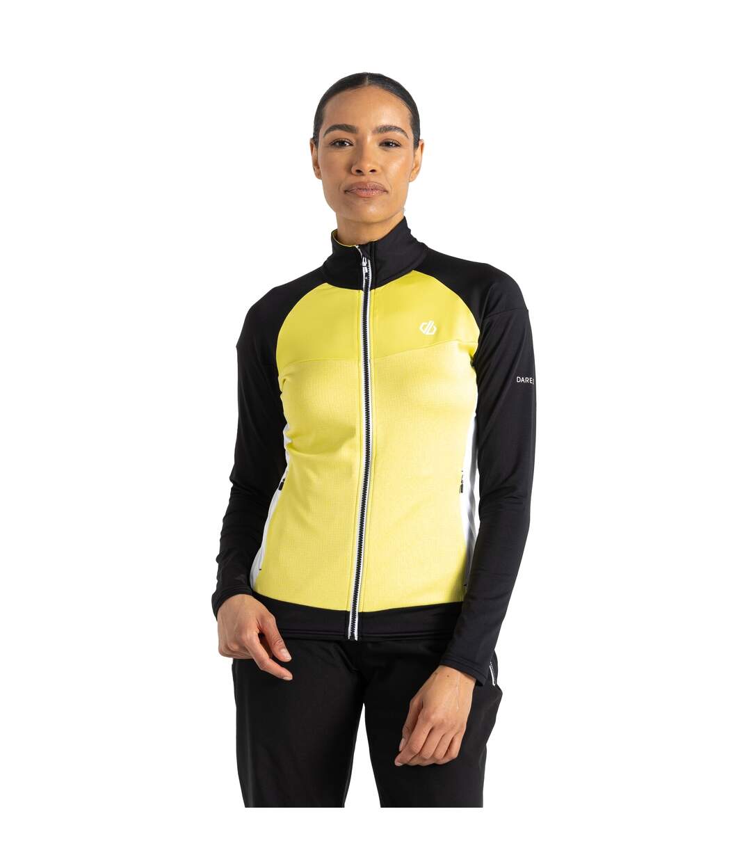 Womens/ladies Elation Ii Core Stretch Recycled Fleece Yellow Plum Black Dare 2B-3
