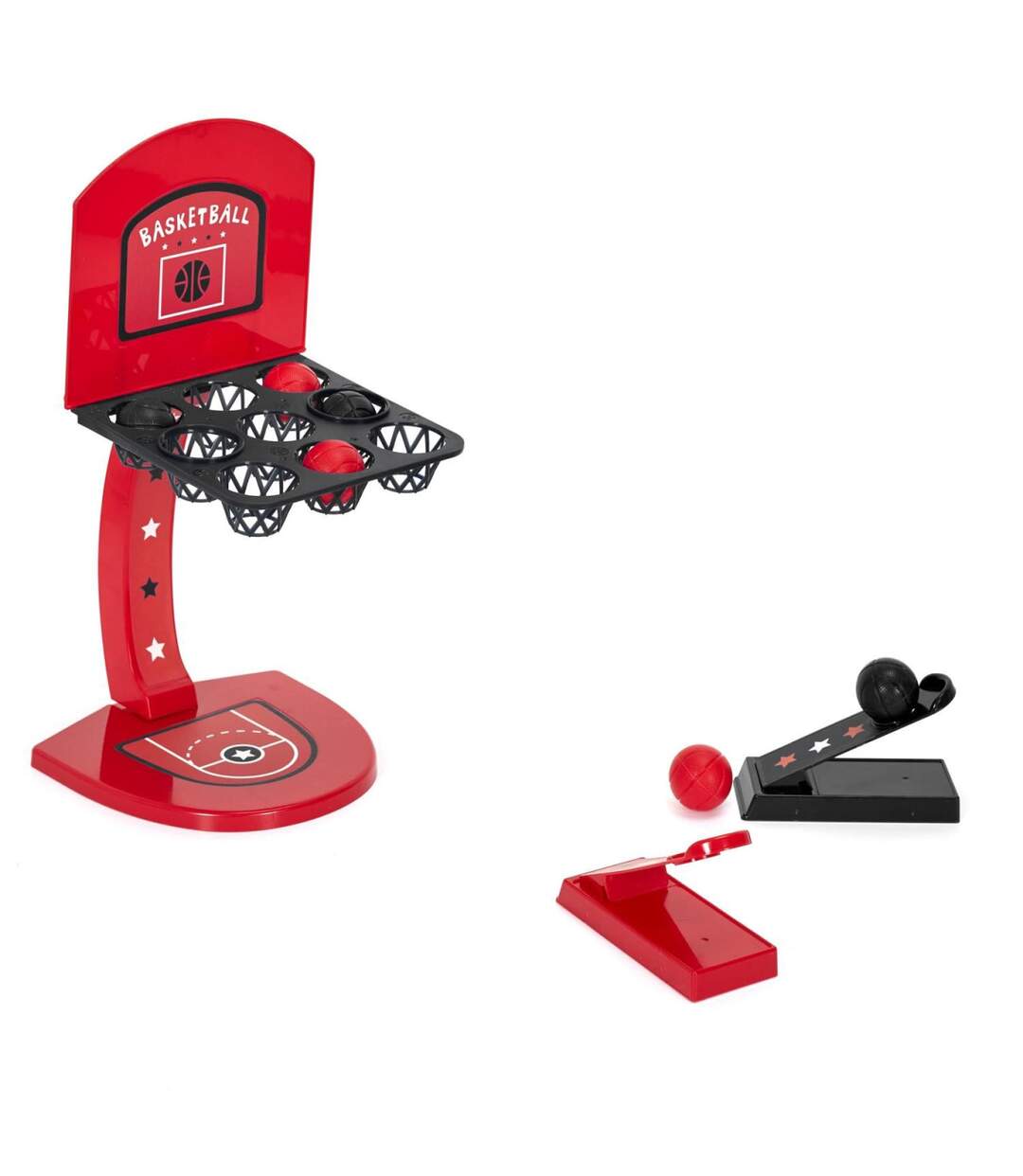 Mini Jeu de Bureau Basket 33cm Rouge & Noir-1