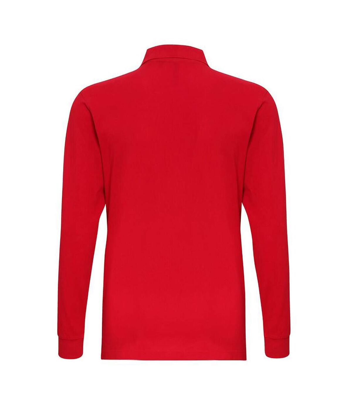 Asquith & Fox Mens Classic Fit Long Sleeved Polo Shirt (Classic Red)