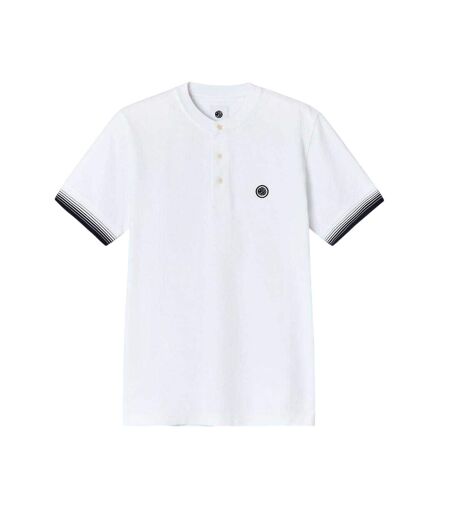 Mens Henley Regular T-shirt White Pretty Green
