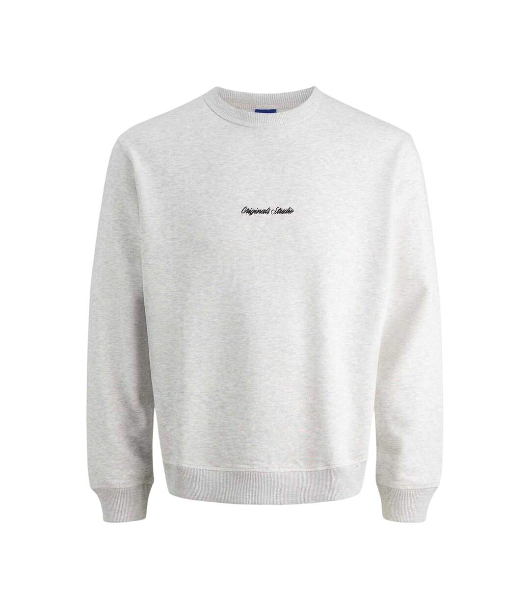 Sweat Homme Blanc Chiné Jack And Jones-2
