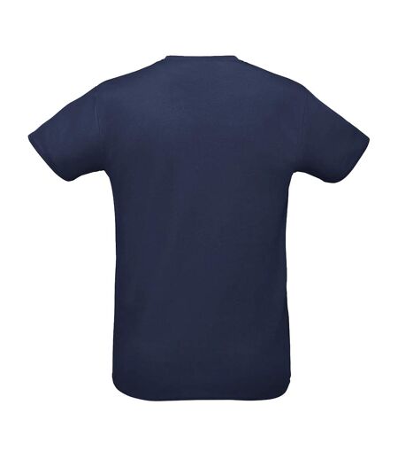 T-shirt Sprint Adulte Bleu Marine Français SOLS