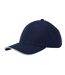 Casquette De Baseball Motif/style 6 Panneaux Earthaware Bleu Marine Français Blanc Beechfield-2