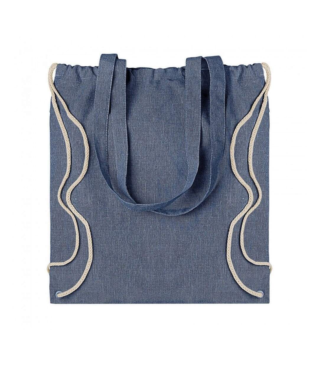 Atlanta Twin Handle Drawstring Bag One Size Heather Blue SOLS-1