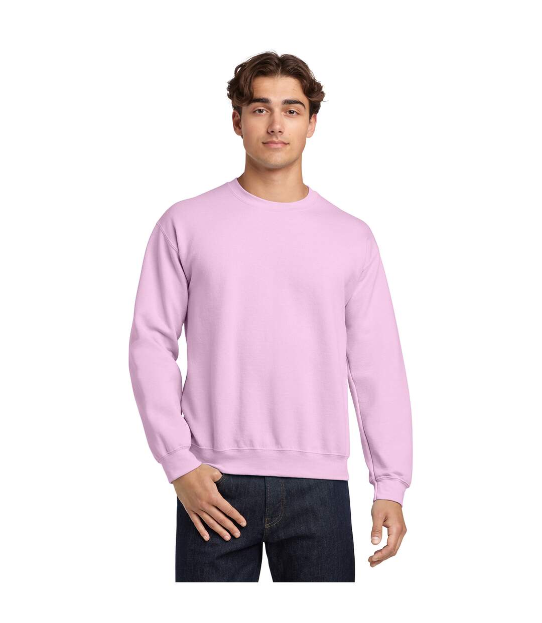 Sweat Adulte Rose Clair Gildan-1