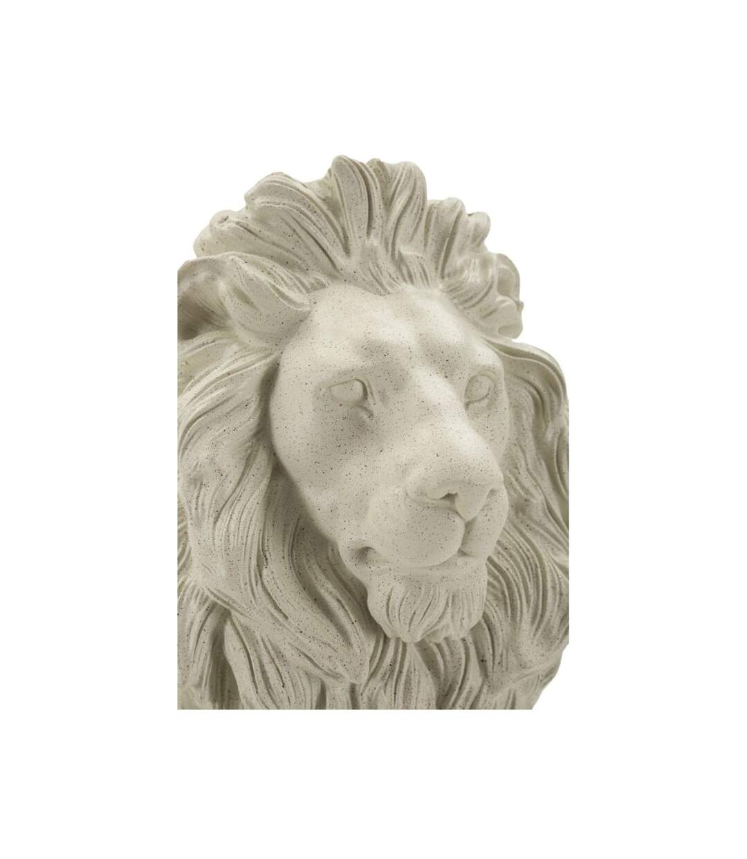 Statuette Déco Lion Stons 40cm Crème-5