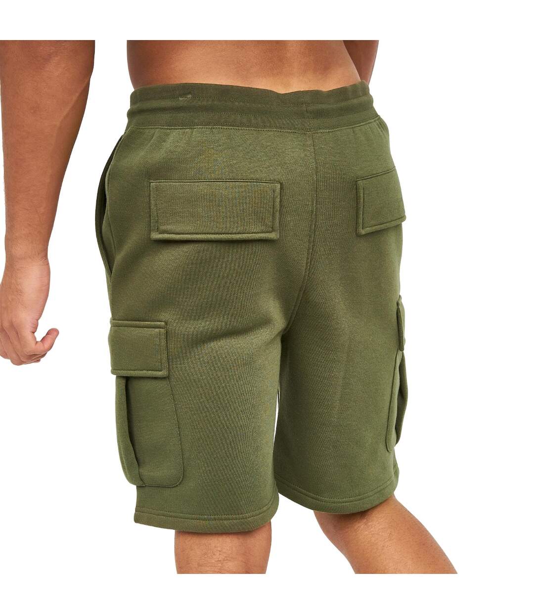 Short cargo seagaro homme olive foncée Crosshatch-2