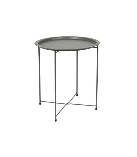 Table d'Appoint en Métal Sienna 50cm Vert Olive