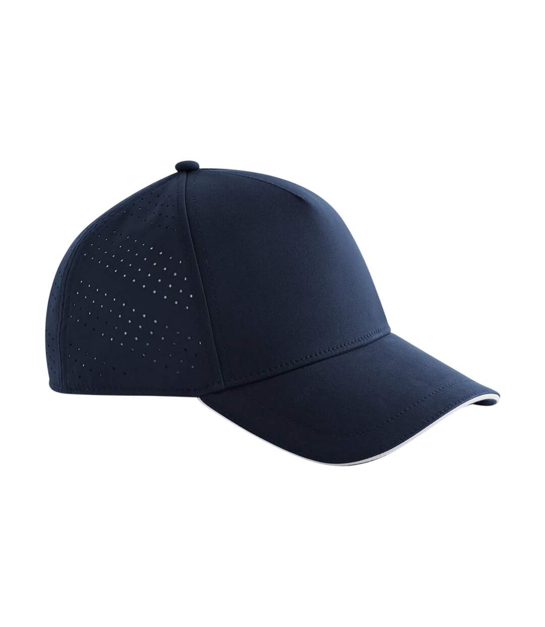 Casquette De Baseball Accelerate Bleu Marine Blanc Beechfield-1