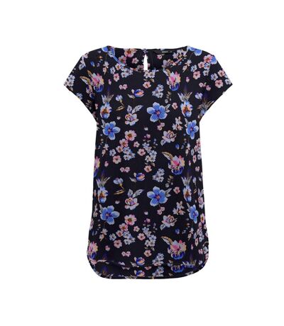 Top Marine à fleurs Femme Only Nova - 34