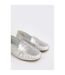 Womens/ladies nessa leather loafers silver Good For The Sole