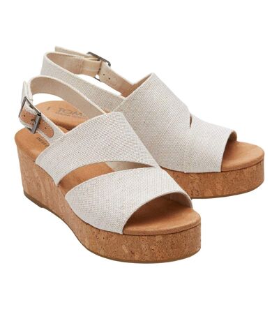 Toms Womens/Ladies Claudine Wedge (Natural) - UTFS10801