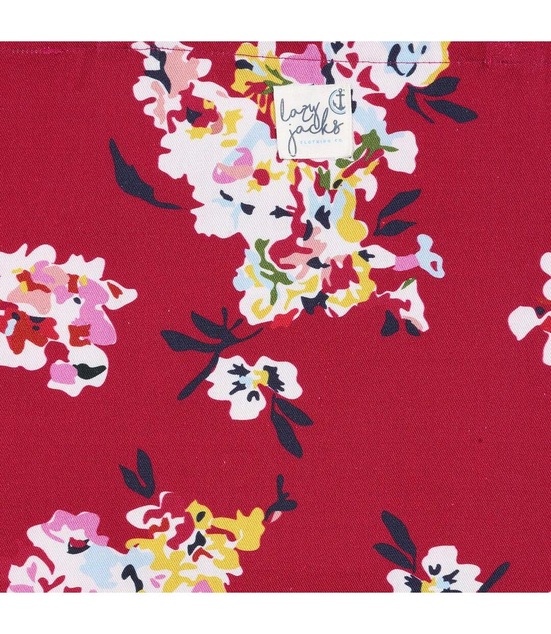Tote Bag Motif/style Fleurs Sauvages Taille Unique Rouge Lazy Jacks-2