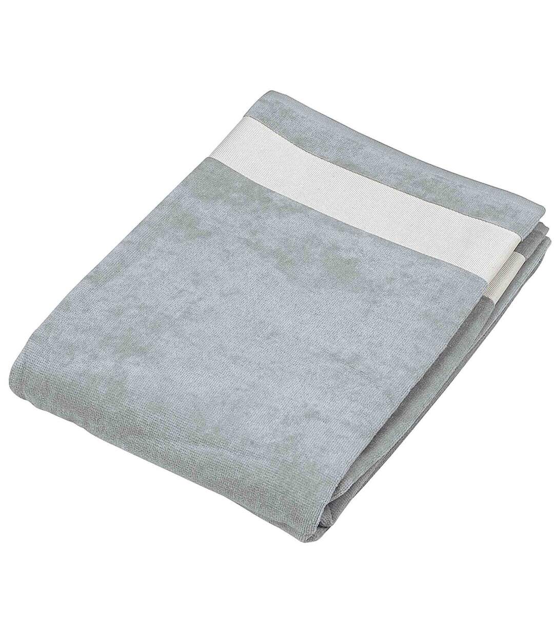 Drap de plage coton - K118 - gris-1