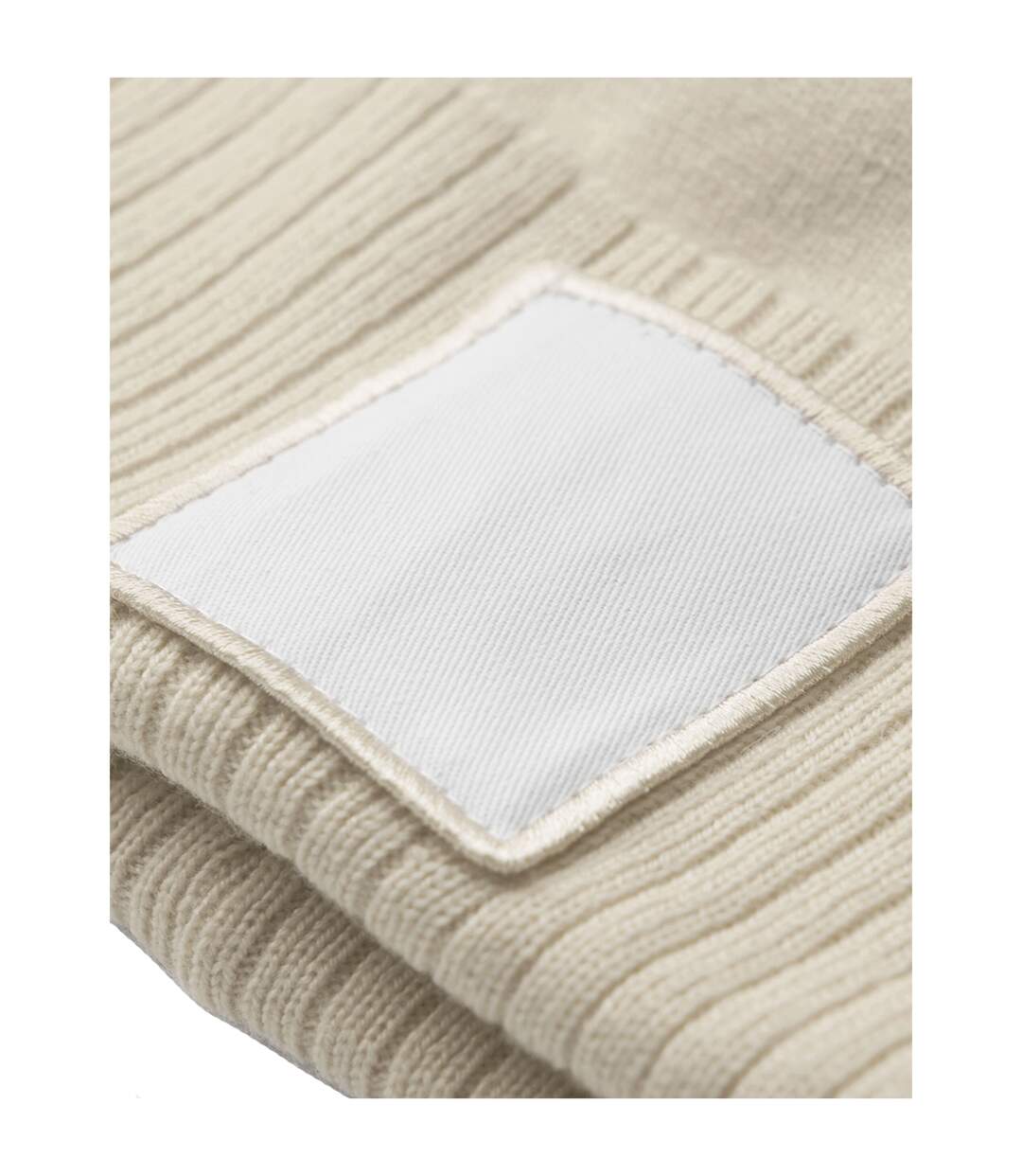 Bonnet Motif/style Pompon Blanc Cassé Blanc Beechfield-2