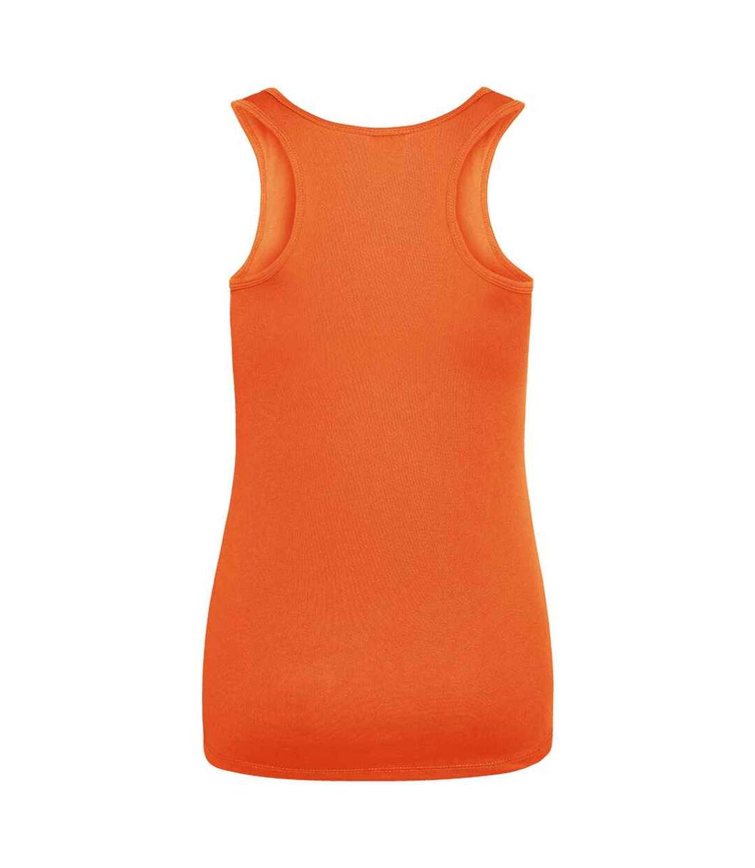 Womens/ladies Moisture Wicking Girlie Tank Top Electric Orange AWDis Cool-2