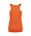 Womens/ladies Moisture Wicking Girlie Tank Top Electric Orange AWDis Cool-2