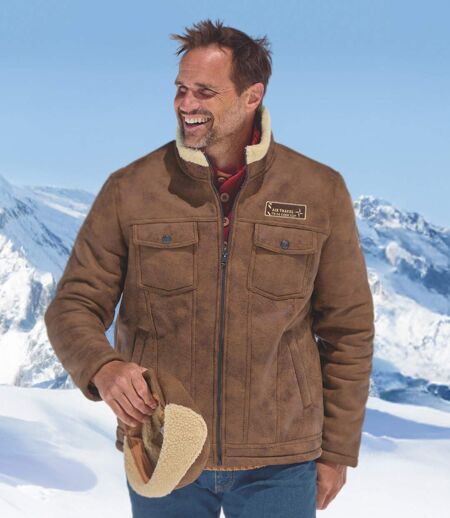 Le Blouson Aviateur Suédine Fourré Sherpa