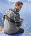 Вязаный Кардиган с Подкладкой из Шерпы Atlas For Men