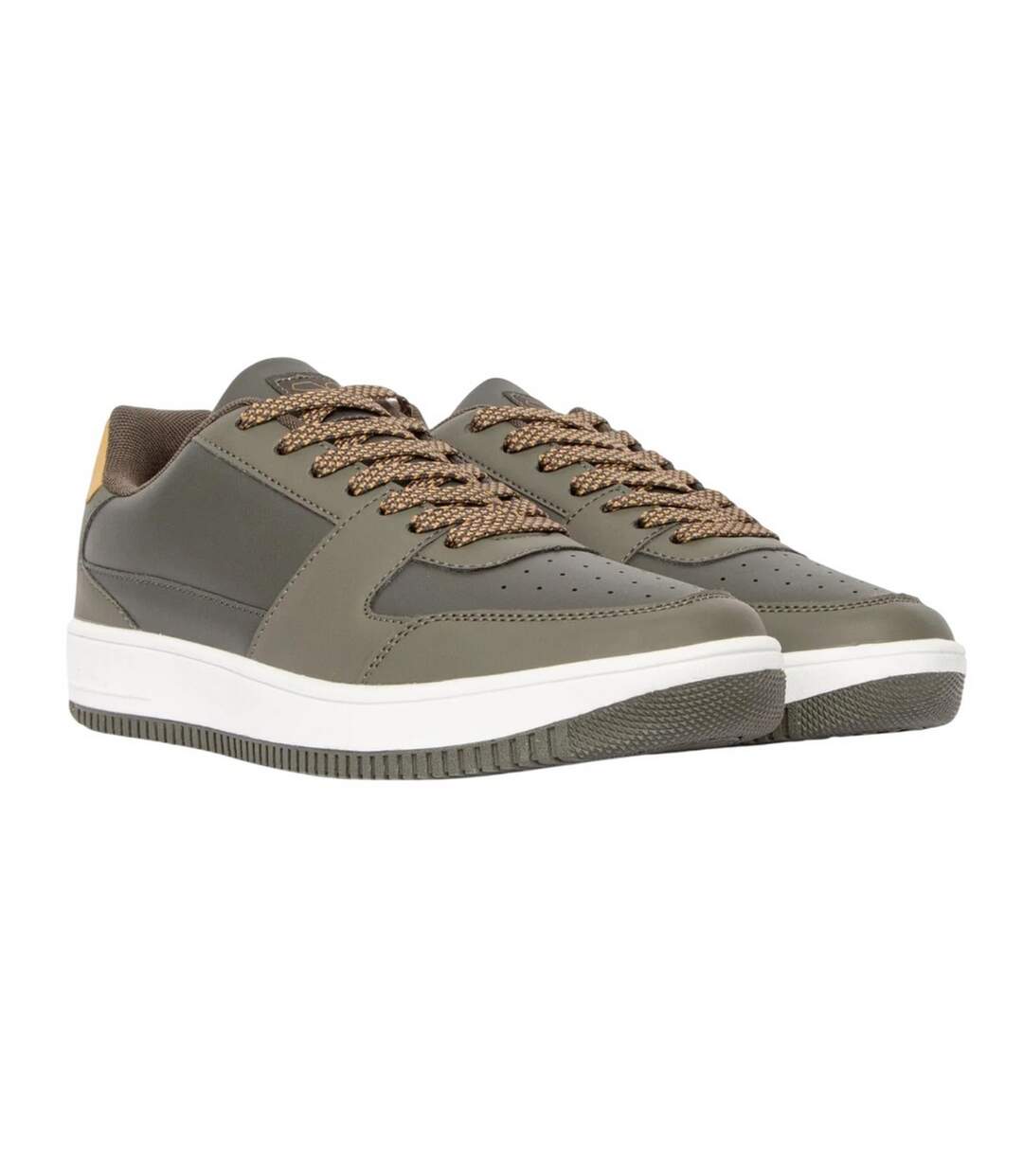 Baskets toribio homme olive Crosshatch