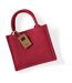 Sac en jute 6 litres taille unique rouge/rouge Westford Mill