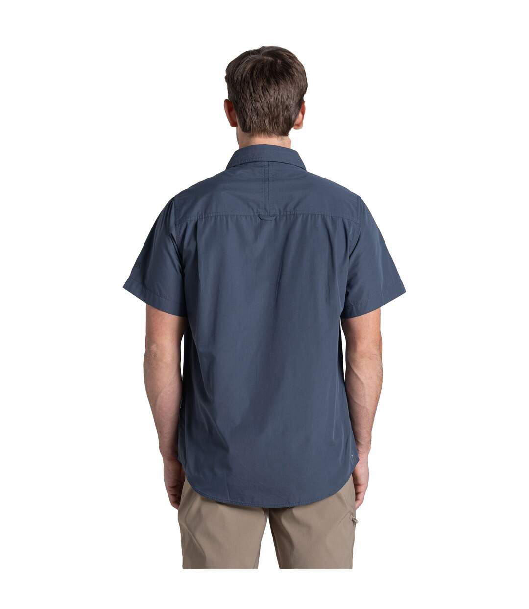 Chemise Unie Manches Courtes Kiwi Homme Bleu Sombre Craghoppers-3