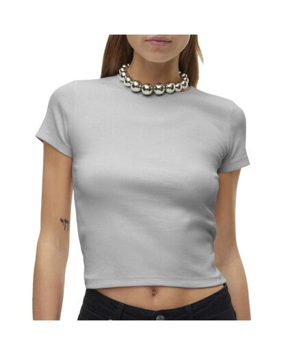 T-shirt gris femme vero moda chloe - xxl