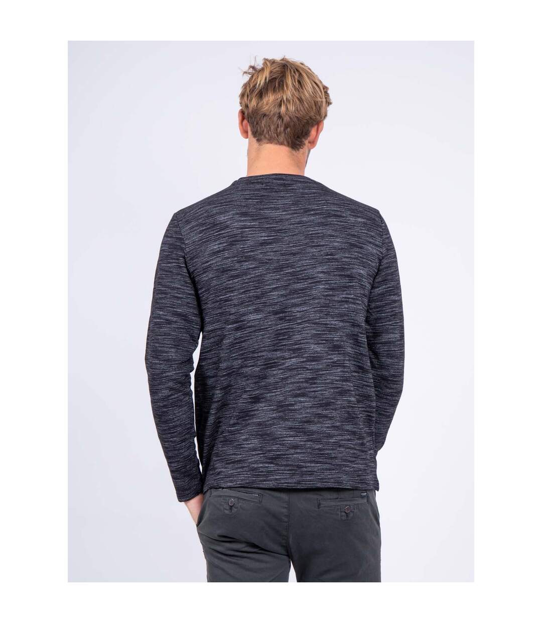 T-shirt manches longues col rond pur coton JUPAX-2