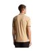 Polo Motif Rayure Contrastée Sur Bord Homme Beige Lyle & Scott-3
