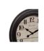 Horloge Murale Déco en Verre Moulure 29cm Noir