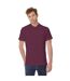 B&c Id.001 Polo À Manches Courtes Pour Hommes Rouge Foncé B And C-1
