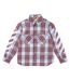 Chemise Motif/style Rayure Diagonale Femme Rouge Bleu Blanc Off White-1