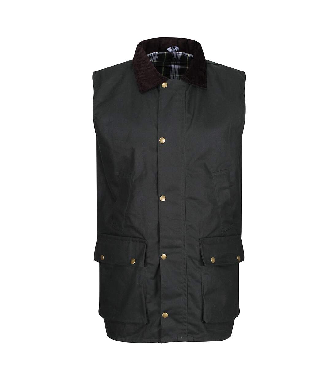 Regatta Unisex Adult Banbury Waxed Vest (Dark Khaki) - UTPC4725-1