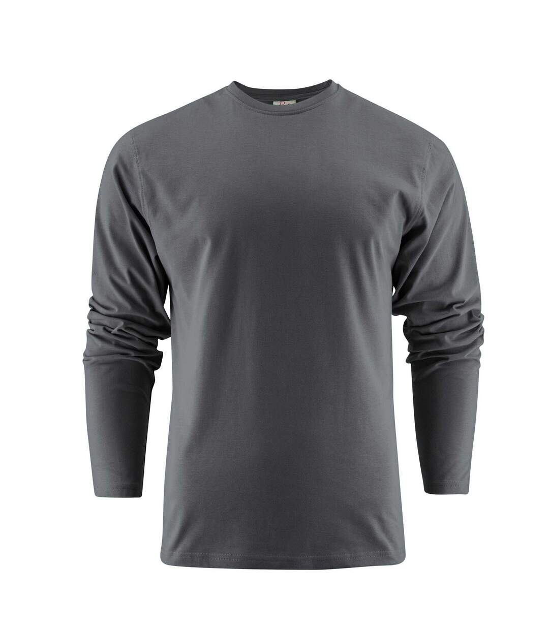 T-shirt Manches Longues Heavy Homme Gris Acier Printer-1