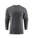 T-shirt Manches Longues Heavy Homme Gris Acier Printer-1