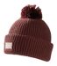 Bonnet Uni À Revers Et Pompon Connora Adulte Pourpre Regatta-1