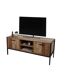 Meuble TV Riverside - 2 Portes - Largeur 124 cm - Métal et Bois-3