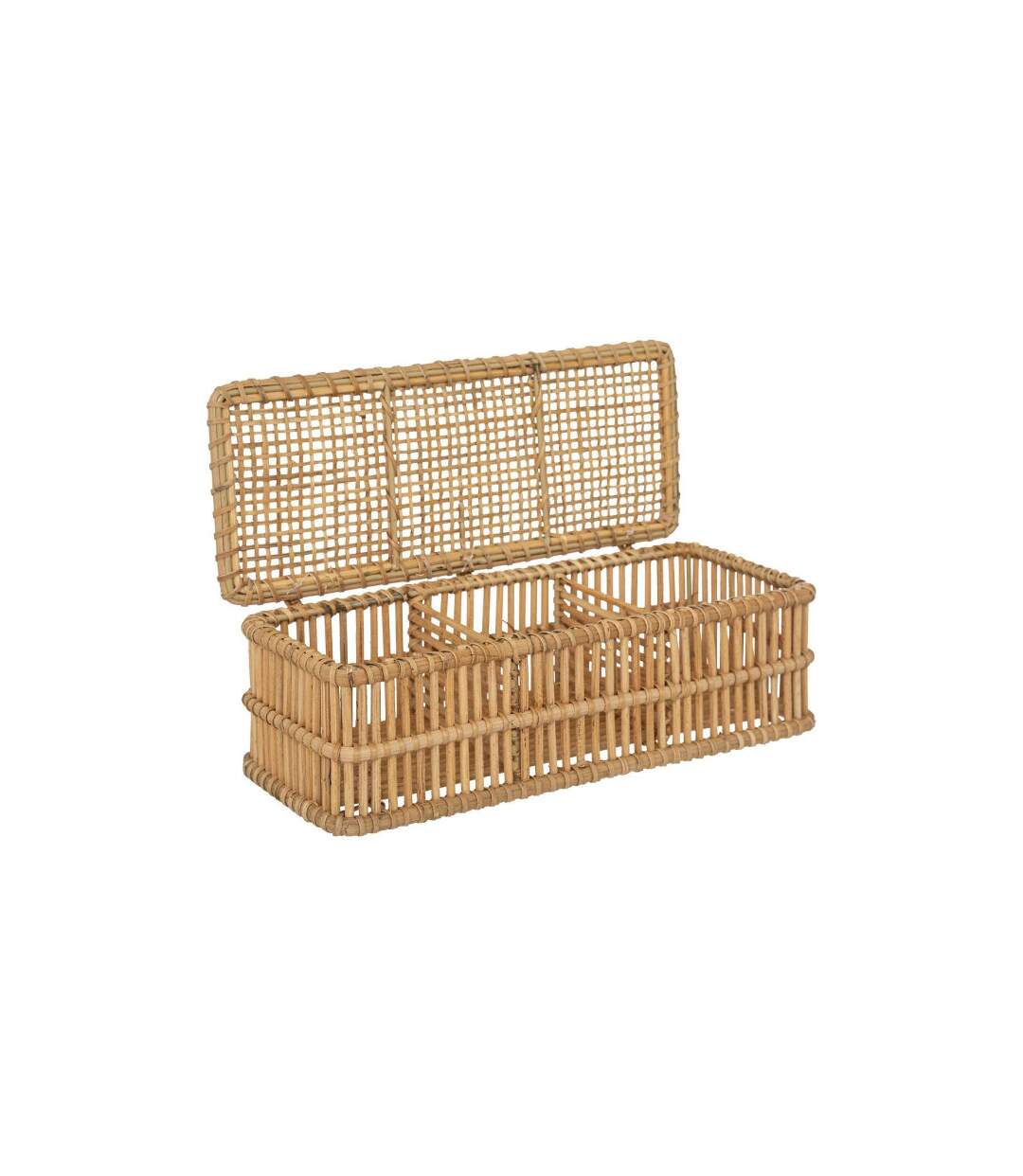 Boîte de Rangement en Rotin Lour 31cm Beige-2