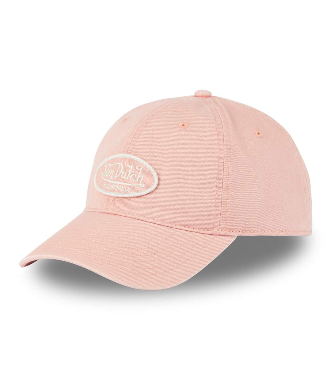 Casquette dad cap en sergé de coton avec patch brodé Log Vondutch-1