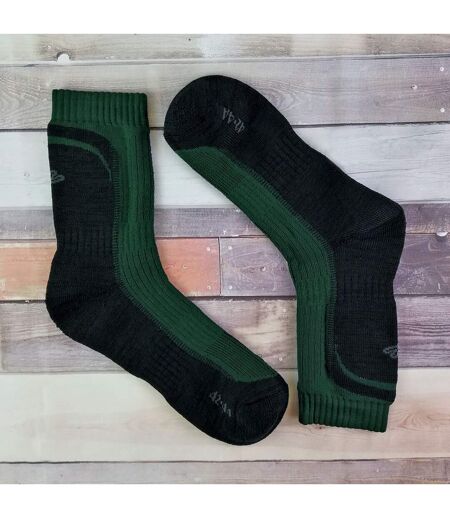 1 Pack Mens Reinforced Heel & Toe Merino Wool Hiking Socks