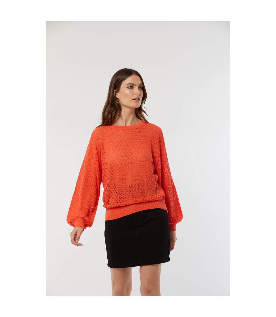Pull manches longues coton regular CALIO-3