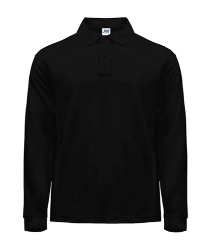 Polo manches longues - Homme - JK215 - noir