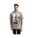 T-shirt Chewie On The Beach Homme Gris Star Wars-1